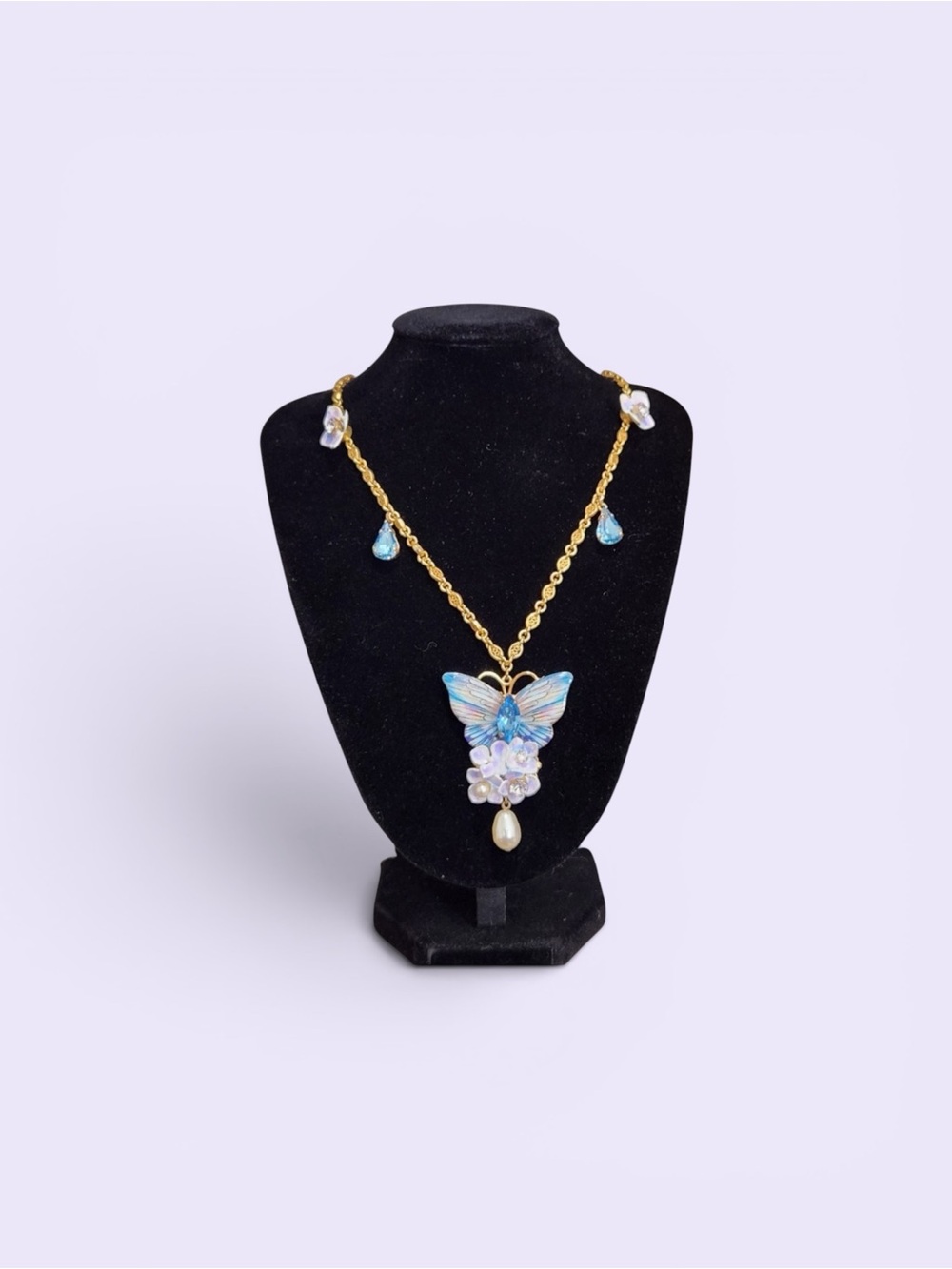 Dolce and Gabbana Gold Plated Butterfly Necklace